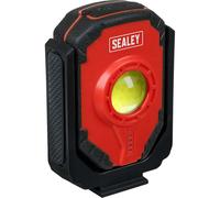 Sealey Rechargeable Worklight 15W COB - LED315, Black/Red