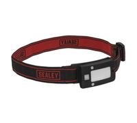 Sealey Rechargeable Head Torch 2W Cob Led Auto-Sensor Black Led360Ht