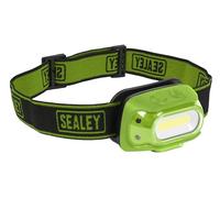 Sealey Rechargeable Head Torch with Auto-Sensor 8W COB LED - Green