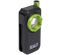 Sealey Pocket Light LED600FX – 8W COB & 1W SMD, 600 lm Flexi Inspection Light, Green/Black