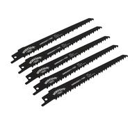 Sealey Reciprocating Saw Blade WRS3021/150 150mm 6tpi - Pack of 5