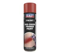 Sealey Red Oxide Primer Paint 500ml Anti Rust Fast Drying Acrylic Based SCS030S