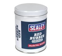 Sealey Red Rubber Grease 500G Tin Scs110