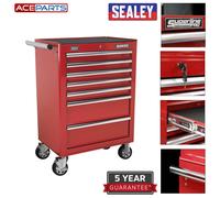 Sealey Tool Roller Cabinet AP26479T 7-Drawer - Ball-Bearing Slides - Red