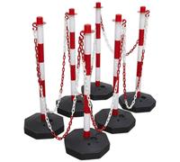 Red/White Post & Chain Kit 25m