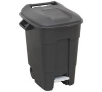 Sealey Refuse/wheelie Bin With Foot Pedal 100L - Black Bm100P