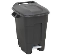 Sealey BM100P Refuse/Wheelie Bin With Foot Pedal 100L - Black