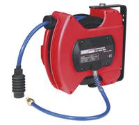 Sealey Retractable Air Hose Reel 10 Metres 8mm Id Pu Hose Heavy Duty Sa813