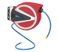 Retractable Air Hose Reel 12m Ø6.5mm ID - PU Hose