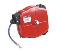 Sealey Retractable Air Hose Reel 12M 8mm Id Tpu Hose 1/4" Bsp 280Psi Sa90