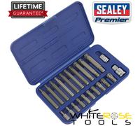 Sealey Ribe Bit Set 22pc 3/8" 1/2"Sq Drive Premier Storage Case