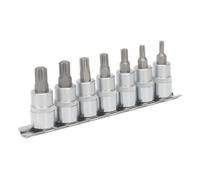 Sealey Ak6232 Ribe Socket Bit Set 7Pc 3/8Sq Drive 50Mm