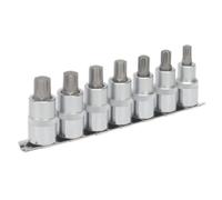 Sealey AK6234 Ribe Socket Bit Set 7Pc 1/2inSq Drive 55Mm