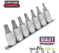 Ribe Socket Bit Set 7pc 3/8"Sq Drive 50mm Sealey