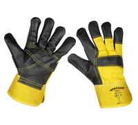 Sealey Rigger's Gloves Hide Palm, Pack of 6 Pairs