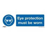 Worksafe Safety Sign - Eye Protection Must Be Worn - Rigid Plastic