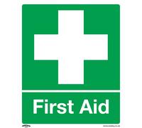 Worksafe Safety Sign - First Aid - Rigid Plastic