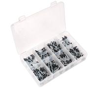 Sealey Rivet Assortment 200-Piece Black Anodised