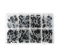 Sealey Rivet Assortment 200pc Black Anodised