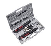SEALEY Hand Long Arm Riveter & Threaded/Blind Nut Riveting Gun Kit, AK39602