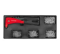 Sealey TBT15 Tool Tray With Riveter & 400 Assorted Rivet Set