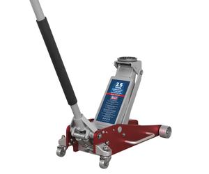 Sealey RJAS2500 2.5T Low Profile Racing Trolley Jack - Aluminium/Steel Design PR