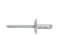 Sealey RM4813L Aluminium Multi-Grip Rivet Large Flange Ø4.8 X 13Mm Pack Of 200