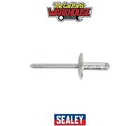Sealey Aluminium Multi-Grip Rivets RM4827L - Large Flange 4.8mm x 27mm - Pack of 100