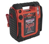 Sealey Roadstart Emergency Power Pack W/ Air Compressor 12V 750 Peak Amps Rs132