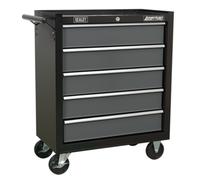 SEALEY - AP2505B Rollcab 5 Drawer with Ball-Bearing Slides - Black/Grey