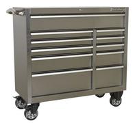 Sealey Premier 11 Drawer Wide Stainless Steel Roller Cabinet Stainless Steel