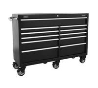 Sealey Rollcab 11 Drawer 1430mm Heavy-Duty Black Ptb143011