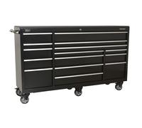 Sealey Rollcab 15 Drawer 1845mm Heavy-Duty Black PTB183015