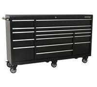 Sealey Rollcab 15 Drawer 1845mm Heavy-Duty Black Ptb183015