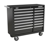 Sealey AP41169B Rollcab 16 Drawer With Ball-Bearing Slides Heavy-Duty - Black