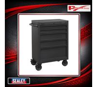 Sealey Rollcab 5 Drawer 680mm Soft Close Drawers Tool Storage Box Black AP2705BE