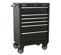 Sealey Rollcab 6 Drawer 675mm Heavy-Duty Black PTB67506