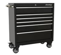 Rollcab 6 Drawer 930mm Heavy-Duty Black