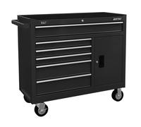 Sealey Rollcab 6 Drawer with Ball Bearing Slides - Black - AP4106B