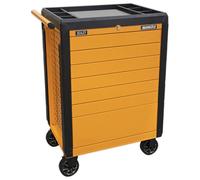Sealey Rollcab 7 Drawer Push-To-Open Hi-Vis Orange