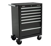 Sealey Rollcab 7 Drawer With Ball-Bearing Slides - Black Ap26479Tb