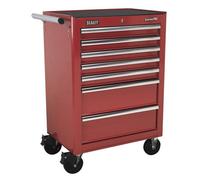 Sealey Tool Roller Cabinet AP26479T 7-Drawer - Ball-Bearing Slides - Red