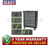 Sealey Rollcab 8 Drawer with 145pc Tool Kit Black/Grey AP35TBCOMBO3