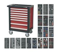 Sealey Rollcab 8 Drawer with Ball Bearing Runners & 707pc Tool Kit - AP2408TTC08