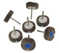 Sealey Rotary Tool Abrasive Flap Wheel Set 30mm 7pc RTA7FW