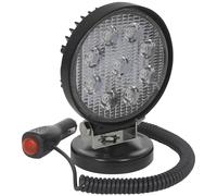 Sealey Round Work Light with Magnetic Base 27W LED