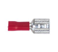 Sealey Push-On Terminal RT21 6.3mm Female Red Pack of 100