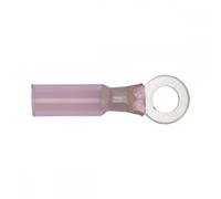 Sealey RTSR2564 Heat Shrink Ring Terminal Ø6.4Mm Red Pack Of 25