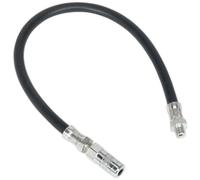 Sealey Rubber Delivery Hose GGHE450 - Flexible 450mm with 4-Jaw Connector 1/8in BSP