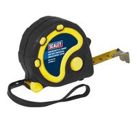 Sealey Rubber Jacket Measuring Tape Imperial & Metric 16ft / 5m 19mm